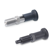 Indexing plungers Steel / Stainless Steel, with long knob, with and without rest position GN 817.2