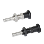 Indexing plungers Steel / Stainless Steel, removable, with or without rest position GN 817.8