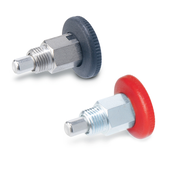 Mini indexing plungers Steel / Stainless Steel, opening indexing mechanism, with and without rest position GN 822.1