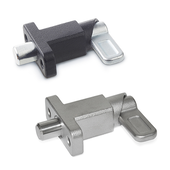 Spring latches with flange for surface mounting GN 722.2