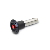 Stainless Steel-Locking pins Plastic knob, with axial lock (Pawl) GN 114.3