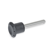 Stainless Steel-Locking pins with axial lock (Ball retainer) GN 124.2