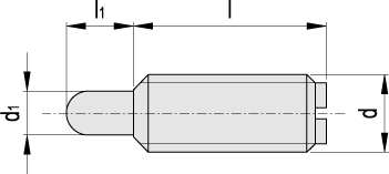 EN 615.1 - Threaded bolt spring plungers